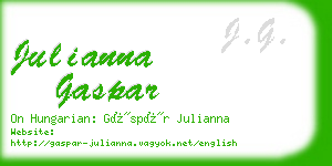 julianna gaspar business card